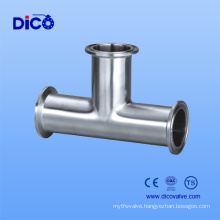 OEM Stainless Steel Sanitary Clamp Tee in China Manufacturer